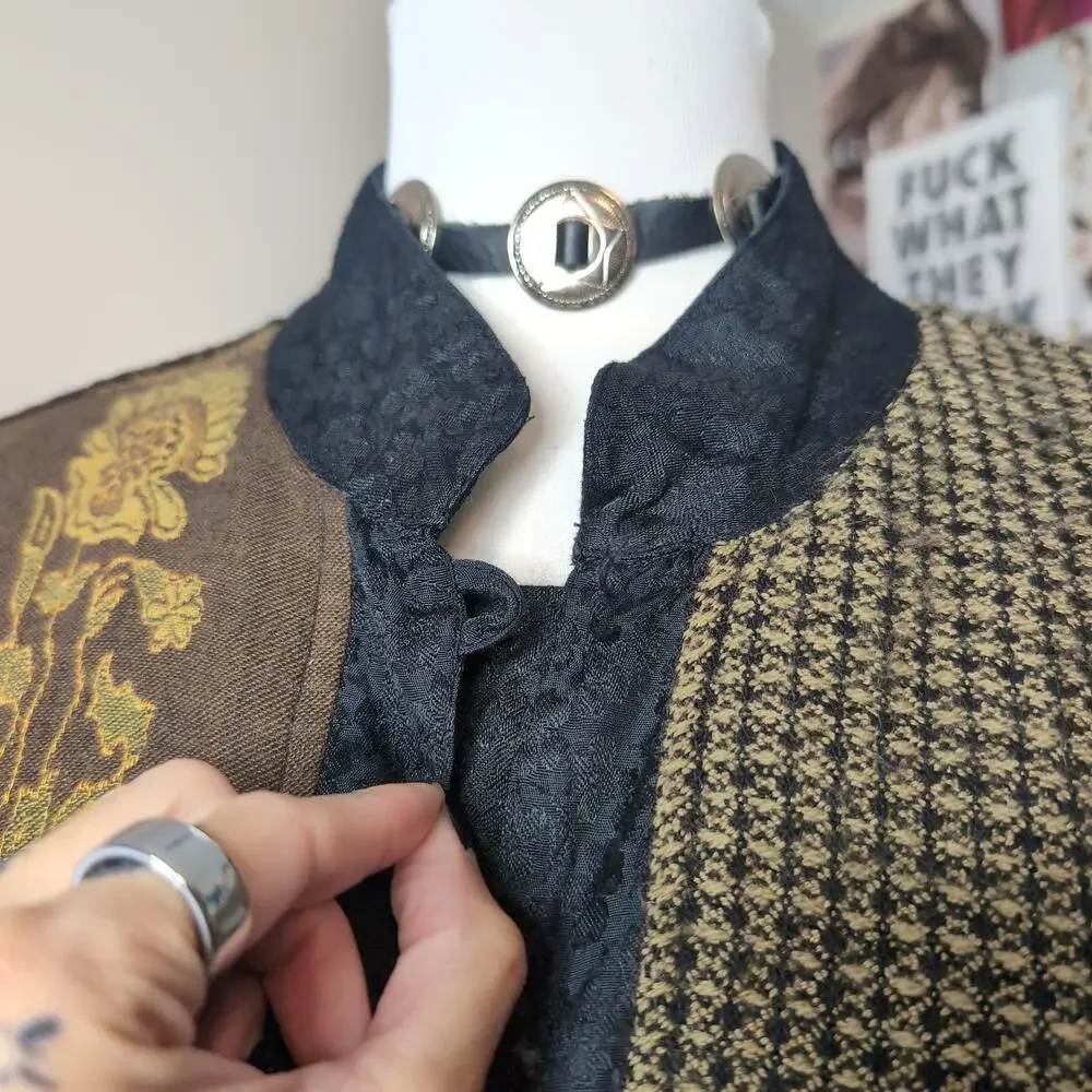 Patchwork Jacquard Jacket Vintage